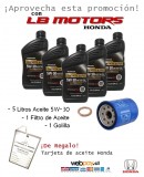 KIT 5 LTS 5W-30 Synthetic Blend Honda